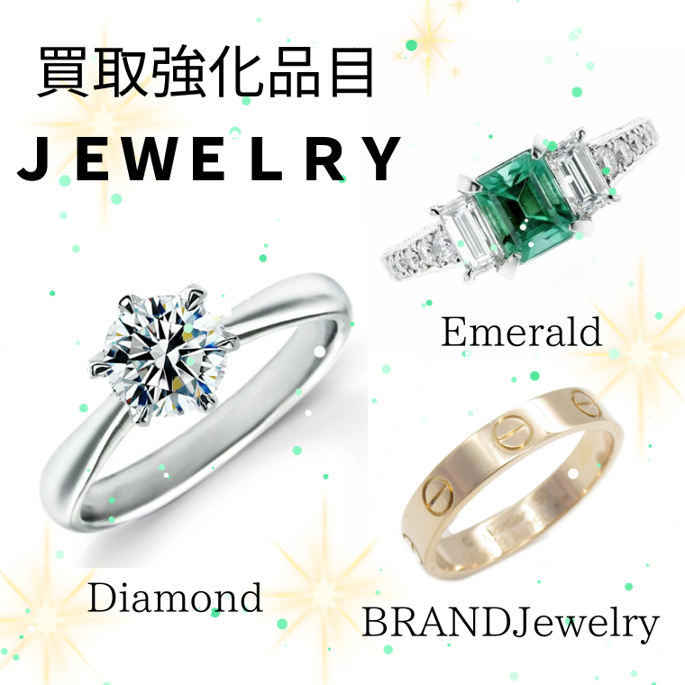 イラスト：買取強化品目　JEWELRY